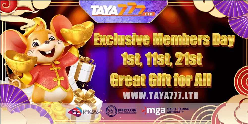 2024 TAYA777 Membership Day Great Gift for ALL